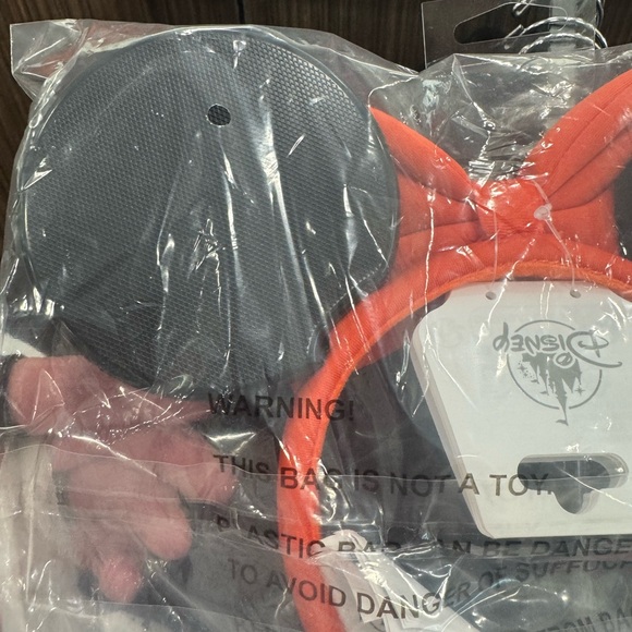 Disney NHL Anaheim Ducks Orange Bow Ear Headband with Character Medallion main image 6